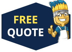Free Quote header graphic with mascot Tru for TruCare Painters